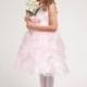 Pink Princess Gathered Organza Dress w/Satin Bodice Style: D1212 - Charming Wedding Party Dresses