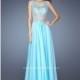 Aqua Gigi 20074 - Chiffon Open Back Dress - Customize Your Prom Dress