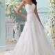 Fabulous Organza Sweetheart Neckline A-line Wedding Dresses with Lace Appliques - overpinks.com