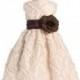 Blossom Blush Pink Sleeveless Taffeta Ribbon Dress w/ Detachable Sash & Flower Style: BL208 - Charming Wedding Party Dresses