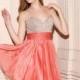 Delicate Sweetheart Chiffon A line Sleeveless Above Knee Dress For Prom With Beading - Compelling Wedding Dresses
