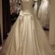 Fabulous A-Line Strapless Cathedral Train Satin Ivory Sleeveless Zipper Wedding Dress - Top Designer Wedding Online-Shop