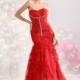 Chic Trumpet-Mermaid Sweetheart Court Train Organza Evening Dress COLT13013 - Top Designer Wedding Online-Shop