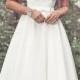 Tea Length Off Shoulder Wedding Dresses Via True Bride