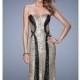 Color Block Sequin Gown by La Femme 20987 - Bonny Evening Dresses Online 