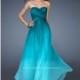 Forest Green La Femme 18497 - Chiffon Dress - Customize Your Prom Dress