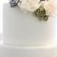 White Wedding Cake with Flower Detail