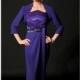 Amethyst Strapless Sequined Gown by Daymor Couture - Color Your Classy Wardrobe