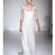 Maggie Sottero - Fall 2015 - Verina 3/4 Sleeve Lace Illusion Embellished Bateau Sheath Wedding Dress - Stunning Cheap Wedding Dresses