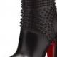 Praguoise Studded Red Sole Ankle Boot, Black