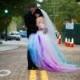 RESERVED Rainbow Wedding Dress payment 2 - Hand-made Beautiful Dresses