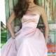 Blush Strapless Long Gown by Sherri Hill - Color Your Classy Wardrobe