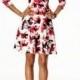 Ivanka Trump Floral-Print Fit & Flare Dress - Dresses - Women - Macy's
