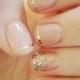 Golden French Manicure