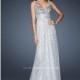 Light Gold La Femme 18545 - Crystals Dress - Customize Your Prom Dress
