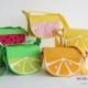 NEW fruit slice cossbody messenger bag purse lemon lime orange