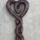 SALE! Wood Celtic Knot, Heart Celtic Knot, Heart Wood Home Decor, Heart Wall Decor, Celtic Knot Home Decor, Heart Wand