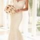 Modest Pop Sale Trumpet/Mermaid Off-the-Shoulder Lace Wedding Dresses Bridal Gowns 3301177