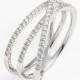 Bony Levy Crossover Three-Row Diamond Ring (Nordstrom Exclusive) 