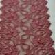 Burgundy / Wine Lace Trim 7" Wide  By 1 Yard Lace Table Runner Lace Apparel Lace DIY Wedding