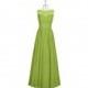 Clover Azazie Aliya - Floor Length Chiffon And Lace Boatneck Back Zip Dress - Cheap Gorgeous Bridesmaids Store