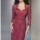 Satin Faced Chiffon Lace Dress by Social Occasions by Mon Cheri 214832W - Bonny Evening Dresses Online 