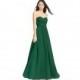 Dark_green Azazie Yazmin - Sweetheart Floor Length Back Zip Chiffon Dress - Charming Bridesmaids Store