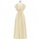 Champagne Azazie Daphne - Chiffon Back Zip Floor Length Scoop Dress - Cheap Gorgeous Bridesmaids Store
