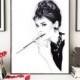 Audrey Hepburn, Audrey Hepburn art, Breakfast at Tiffany's, Audrey Hepburn print, Audrey Hepburn poster, Fashion illustration, Fashion art