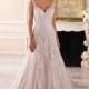 Stella York Style 6401 by Stella York - Ivory  White  Blush Lace  Tulle Illusion back Floor Wedding Dresses - Bridesmaid Dress Online Shop