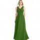 Moss Azazie Flora - V Back V Neck Floor Length Chiffon Dress - Charming Bridesmaids Store