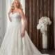 Bonny Bridal 2017 1711 Tulle Appliques Chapel Train Plus Size Ivory Sweetheart Sleeveless Aline Wedding Dress - Elegant Wedding Dresses