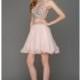 Short Crop Top Homecoming Dress with Chiffon Skirt - Crazy Sale Bridal Dresses
