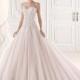 Glamorous Tulle Sweetheart Neckline Natural Waistline Ball Gown Wedding Dress With Embroidery & Beadings - overpinks.com