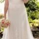 Illusion Lace French Tulle Wedding Dress