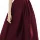 Alfred Sung Strapless High/Low Sateen Twill Gown 
