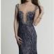 Beaded Bateau Neckline Lace Dress by Dave and Johnny 474 - Bonny Evening Dresses Online 