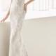 Rosa Clara Naia Silver Chantilly Lace Mermaid Gown (In Stores Only) 