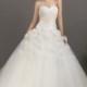 Luxurious Princess Sweetheart Chapel Train Tulle Wedding Dress CWLT1304B - Top Designer Wedding Online-Shop
