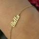 Personalized Name Bracelet-Gold Bracelet-Name Bracelet-Gold Jewelry-Gold Name Bracelets-Bridesmaid Gift-Personalized Gift-Bridesmaid Gift