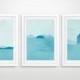 Beach Decor, Large Wall Art Set, Teal Blue Wall Art, Art, Oversized Art, Limited Edition Prints, Ocean Art Print, Giclee Print