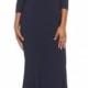 Katie May Three-Quarter Sleeve Off the Shoulder Gown 