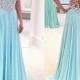 Prom Dresses ,prom Gown,A-line Sweetheart Blue Long Prom Dresses, Bridesmaid Dresses