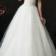 Beautiful Ball Gown Strapless V Back Tulle Lace Wedding Dress
