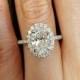 Details About 2.00 Ct Natural Oval Halo Pave Diamond Engagement Ring - GIA Certified