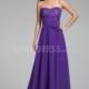 Floor Length A line Strapless Chiffon With Ruching Purple Bridesmaids Dress - Compelling Wedding Dresses