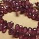 Charming Super Top High Quality Natural Ruby Glass Filled  8x6-13x6 MM Feceted Pear Shape 9 Inch Strand Finest High Quality Untreated
