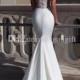 2015 Wedding Dresses Gorgeous Sexy Tulle And Satin Mermaid Wedding Dress Bridal Gown Free Shipping Wedding Gowns