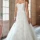 Alluring Tulle Sweetheart Neckline Natural Waistline A-line Wedding Dress - overpinks.com