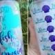 Mermaid Motivational/Accountability water bottle. Mint/Purple/Teal